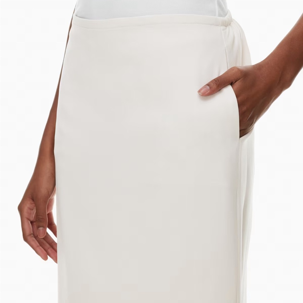 Aritzia Cream Midi Skirt - Picture 5 of 10